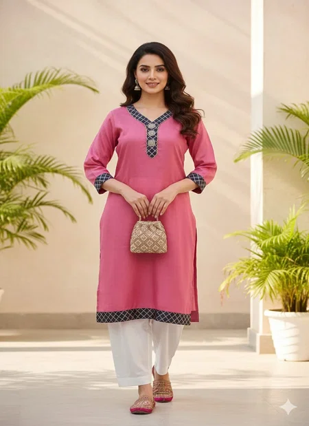 SI 309 Art Silk Jacquard Work Kurti Wholesale Clothing Distributors In India